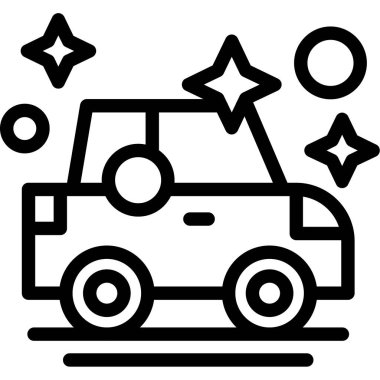 Araba ikonu. vektör illüstrasyonu