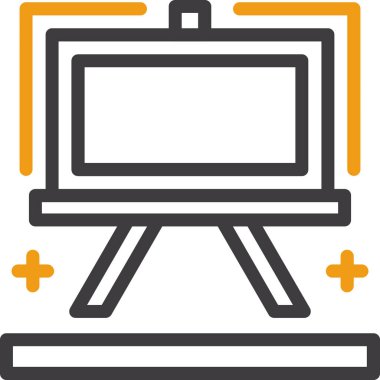 Ekran simgesi vektör illüstrasyonunu izle