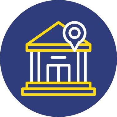 harita simgesi vektör illüstrasyonu