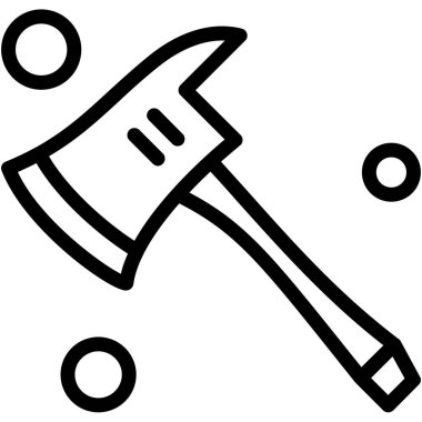 Balta. Web simgesi basit illüstrasyon