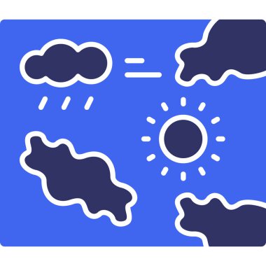 Güneş simgesinin vektör illüstrasyonu