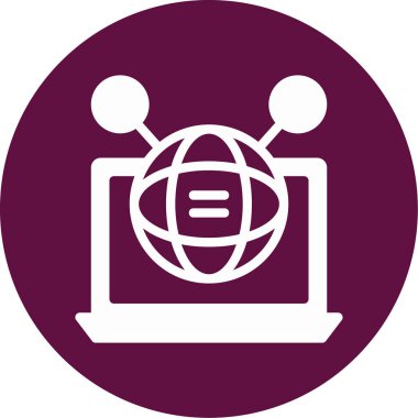 Bir dünyanın vektör simgesi