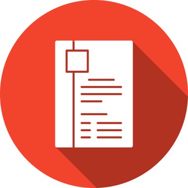 belge simgesi vektör illüstrasyonu