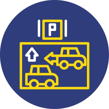 park simgesi, vektör çizimi