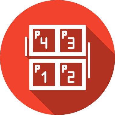 park yeri simgesi vektör illüstrasyonu