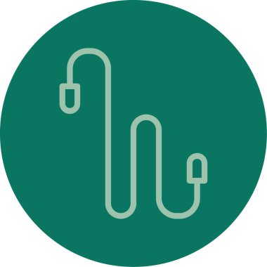 Bir ip simgesinin vektör illüstrasyonu