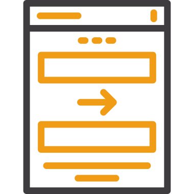 Web tarayıcı simgesi, vektör illüstrasyonu