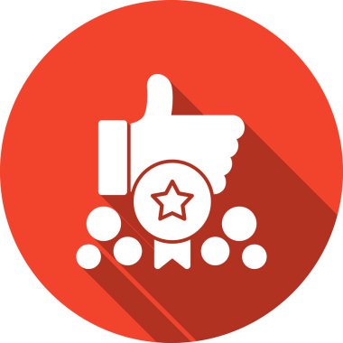 Reyting. Web simgesi basit illüstrasyon