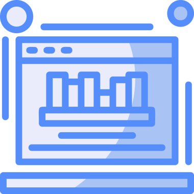 iş grafiği simgesi düz biçimli