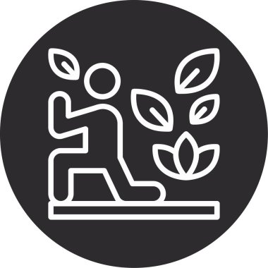 bitki simgesi, vektör illüstrasyonu