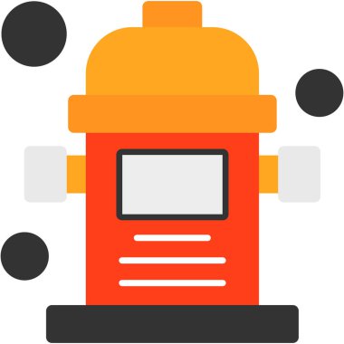 Kahve makinesi düz stil içecek ikonu