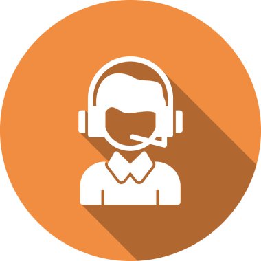 Kulaklık simgesinin vektör illüstrasyonu