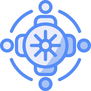 dişli çark simgesi doldurulmuş dış hat biçimi