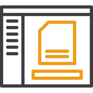 dosya biçimi simgesi, vektör illüstrasyonu