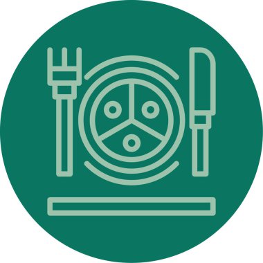 Gıda simgesinin vektör illüstrasyonu