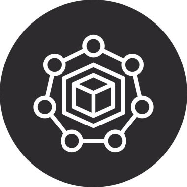 vektör küp simgesi