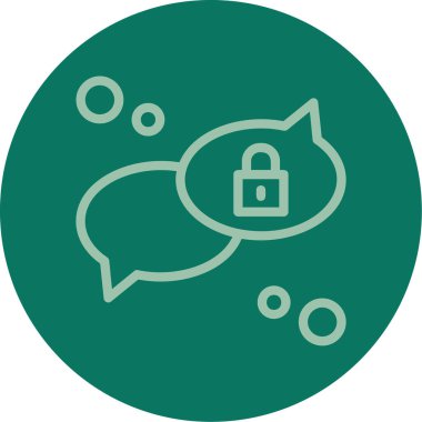 Sohbet simgesinin vektör illüstrasyonu