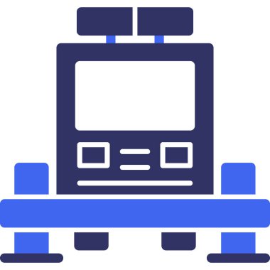 Televizyon. Web simgesi basit illüstrasyon