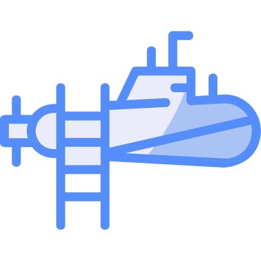 hava uçağı simgesi ana hat biçiminde