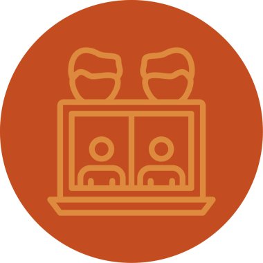 Modern simgenin vektör illüstrasyonu