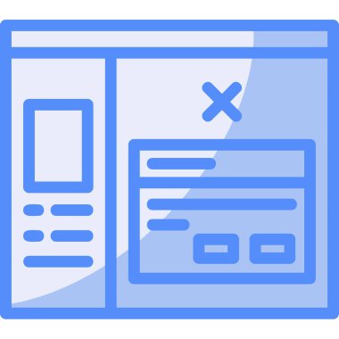 Web tasarım simgesi, vektör tasarımı