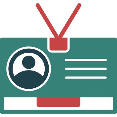 Televizyon simgesinin vektör illüstrasyonu