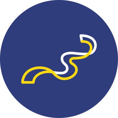 Yol işaretinin vektör illüstrasyonu