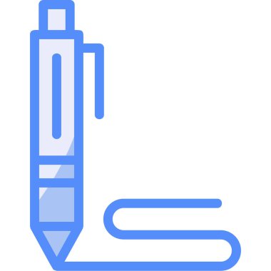 Kalem. Web simgesi basit illüstrasyon