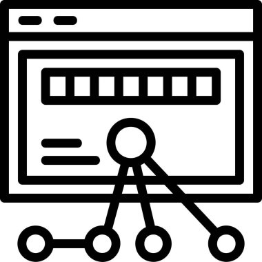 Şebeke. Web simgesi basit tasarım