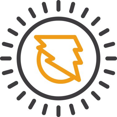 Tek bir izole simgenin vektör illüstrasyonu