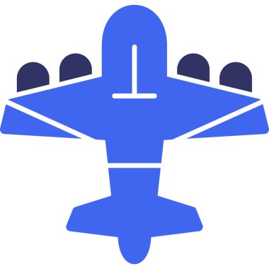 Jet uçağı. Web simgesi basit illüstrasyon