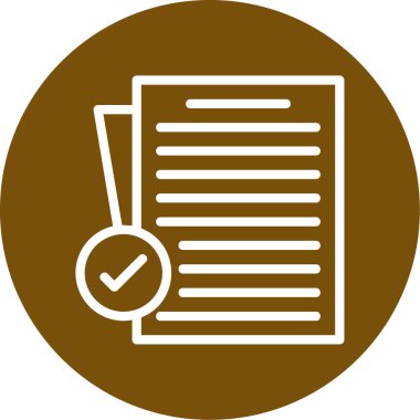 Belge. Web simgesi basit illüstrasyon