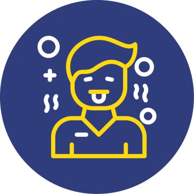 Maskeli bir adamın vektör çizimi