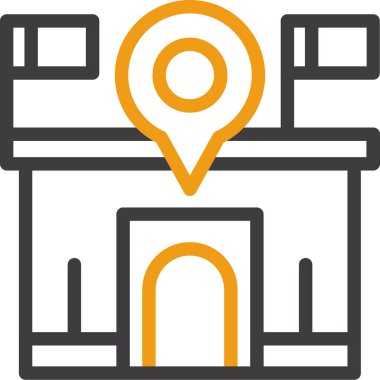 harita konum simgesi ana hat biçiminde