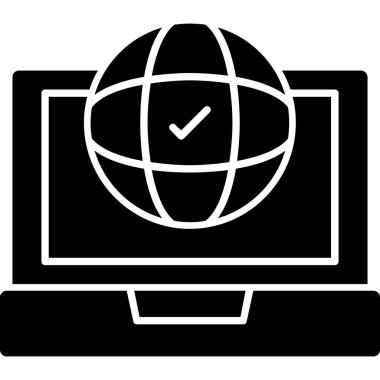 dizüstü bilgisayar simgesi, vektör illüstrasyonu