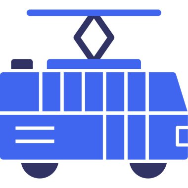 Otobüs. Web simgesi basit illüstrasyon