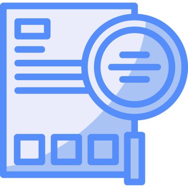 Belge. Web simgesi basit illüstrasyon