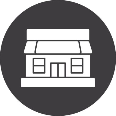 dükkan simgesi vektör illüstrasyonu