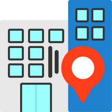 Harita konumu. Basit illüstrasyon