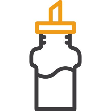 şişe simgesi vektör illüstrasyonu