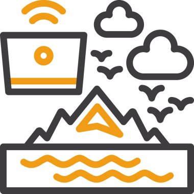 Bulut veri simgesi doldurulmuş ana hatlar biçiminde