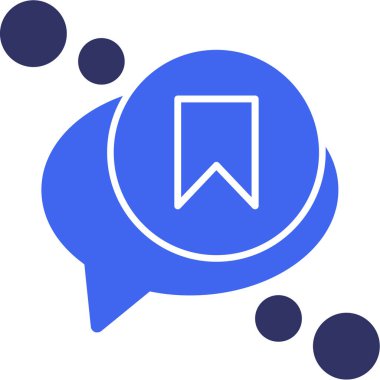 Sohbet web simgesi vektör illüstrasyonu