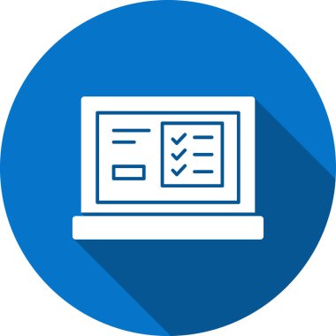 Web vektör simgesi düz simgesi