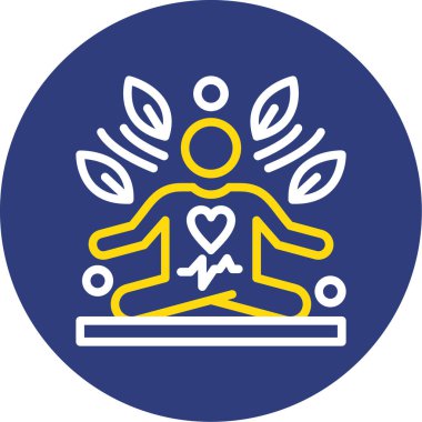 Bir kalp simgesinin vektör illüstrasyonu