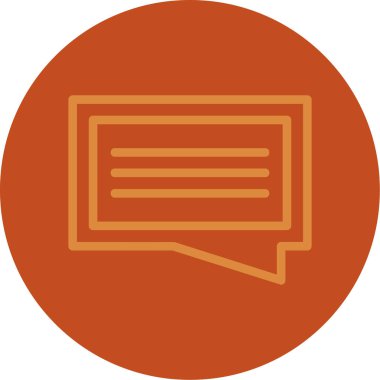 Konuşma baloncuğu simgesinin vektör çizimi