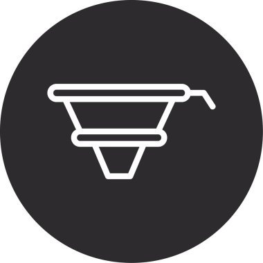 Alışveriş sepeti ikonu vektör illüstrasyonu