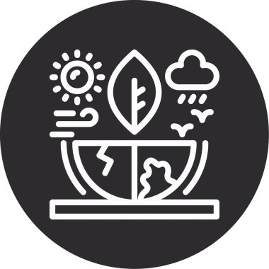 Modern simgenin vektör illüstrasyonu