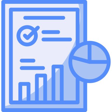 grafik analiz simgesi, özet biçimi