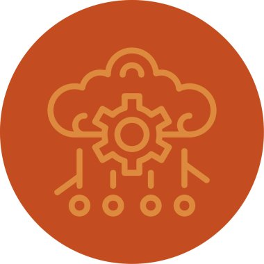 bulut simgesi, modern tasarım illüstrasyonu