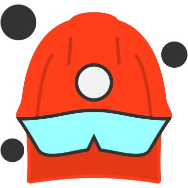 Kış başlığı, basit illüstrasyon